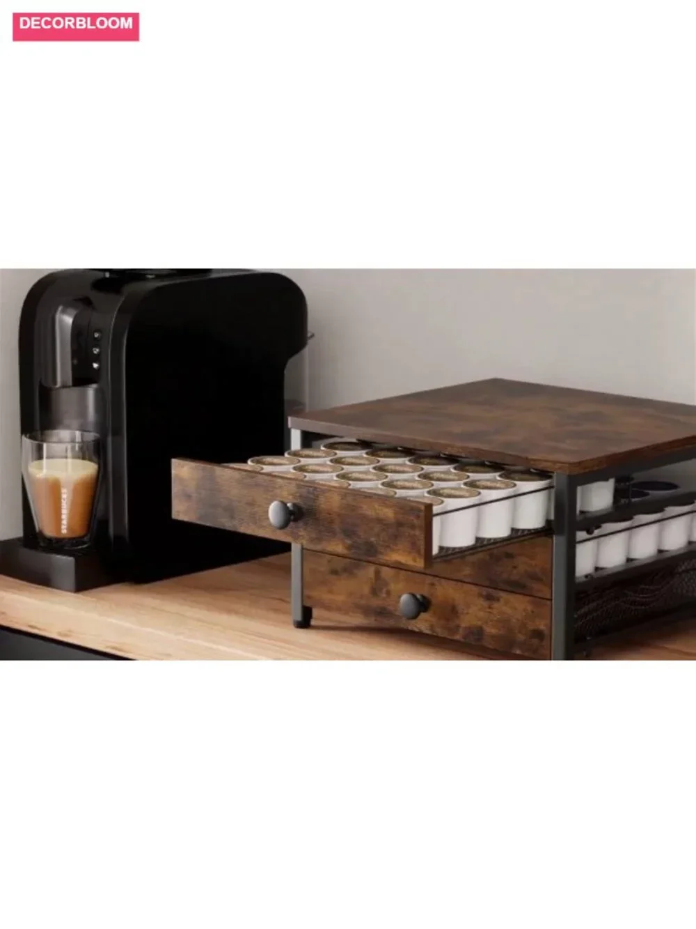 Coffee Pod Holder 3 Tier K Cup Drawer Organizer for Countertop